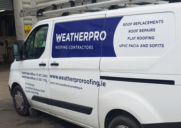 Weatherpro Roofing 5 Roofers Dublin Weatherpro Roofing Van 1